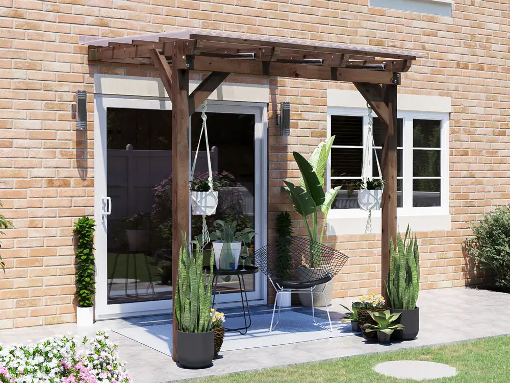 Brise Soleil With Roof Approx. W2m x D1.8m / W6'6" x D6'