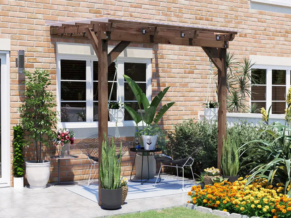 Brise Soleil With Roof Approx. W2m x D1.8m / W6'6" x D6'