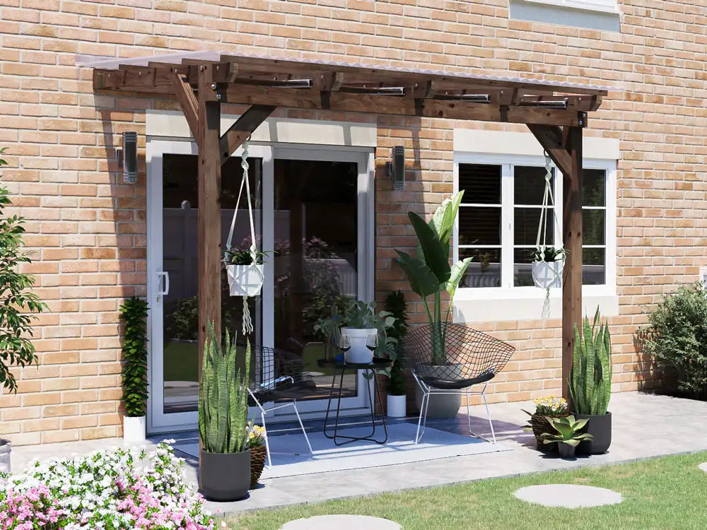 Brise Soleil With Roof Approx. W2.6m x D1.8m / W9' x D6'