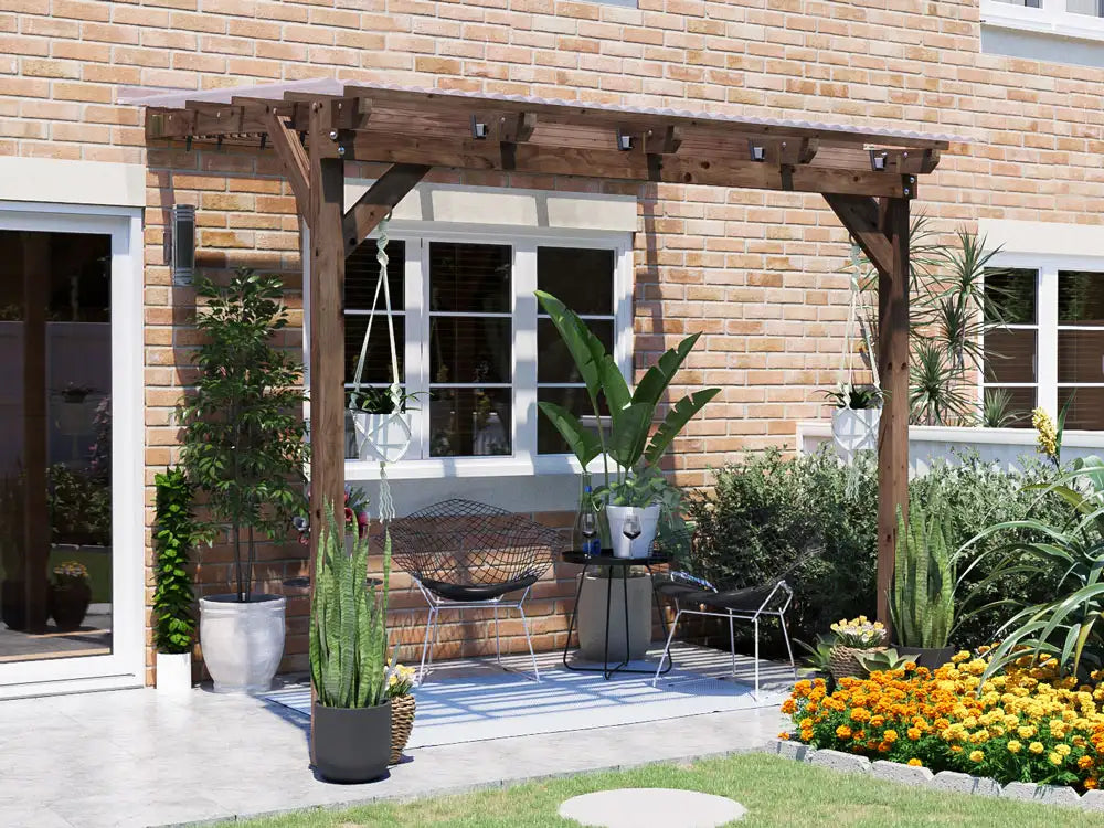 Brise Soleil With Roof Approx. W2.6m x D1.8m / W9' x D6'