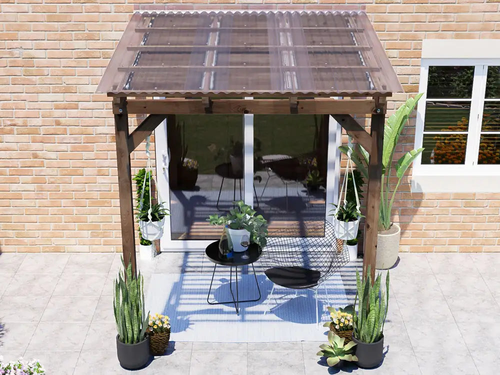 Brise Soleil With Roof Approx. W2m x D1.8m / W6'6" x D6'