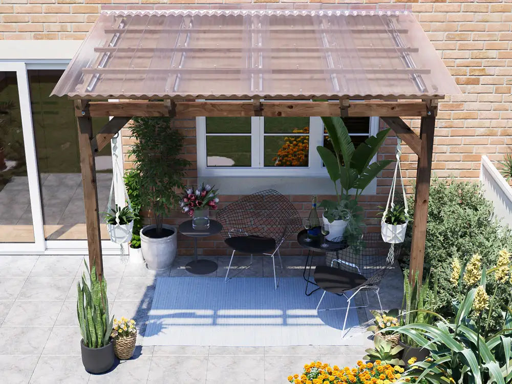 Brise Soleil With Roof Approx. W2.6m x D1.8m / W9' x D6'