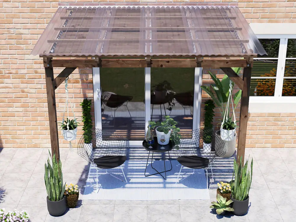 Brise Soleil With Roof Approx. W2.6m x D1.8m / W9' x D6'