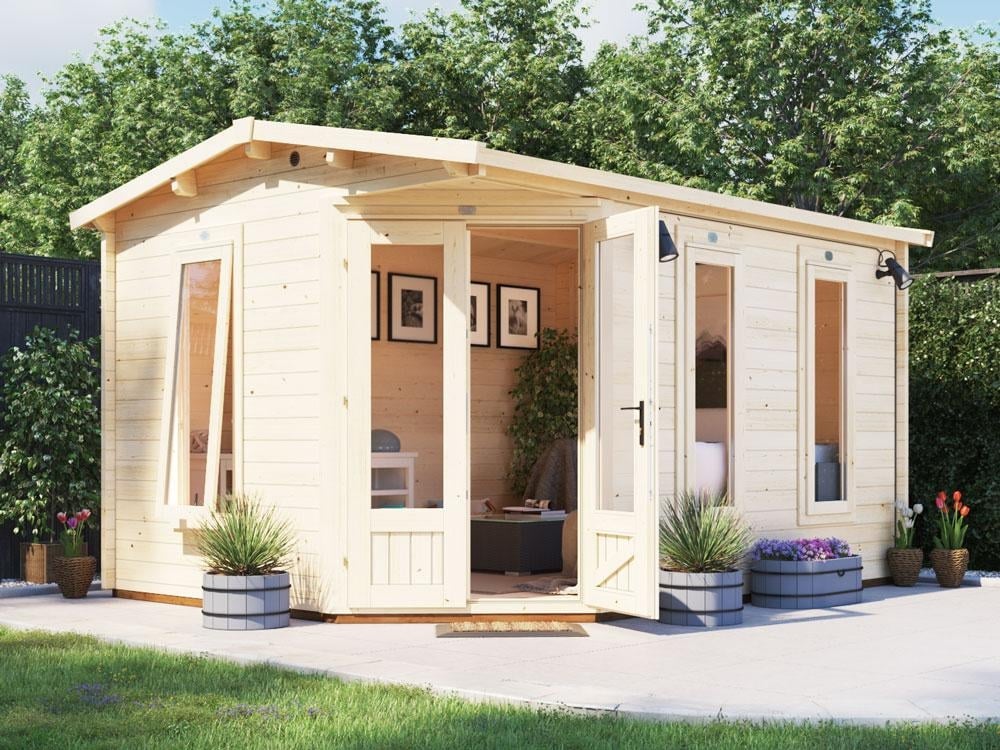 DaftBadger Corner Log Cabin