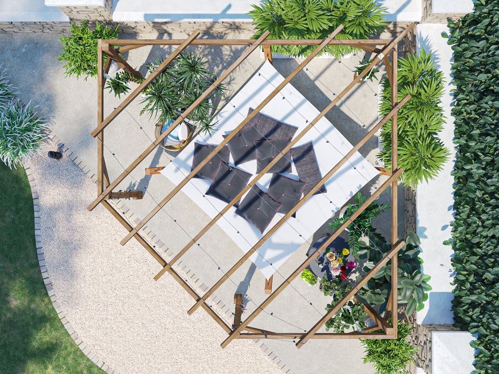 Utopia Diamond Corner Pergola
