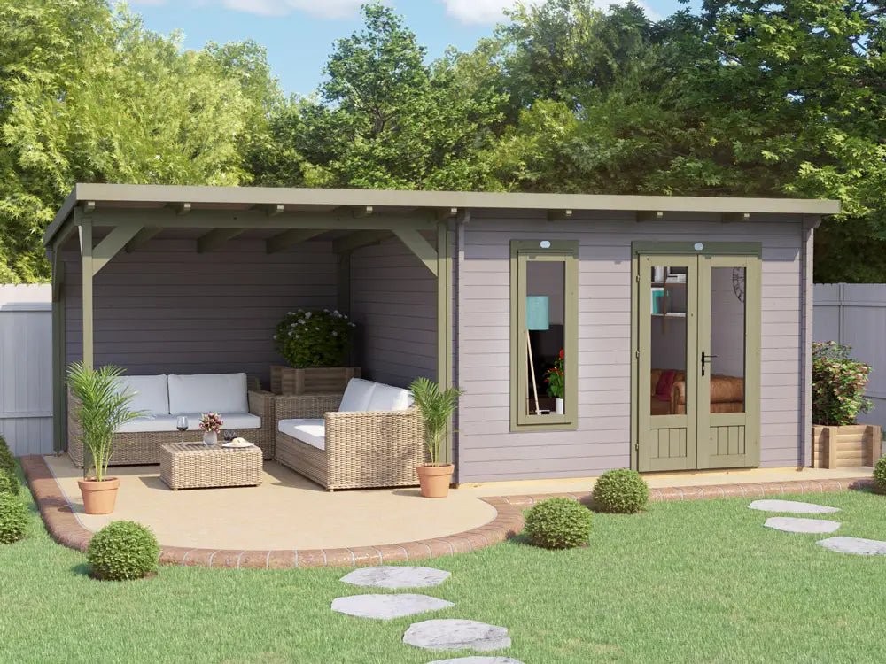 Assassin Log Cabin With Gazebo