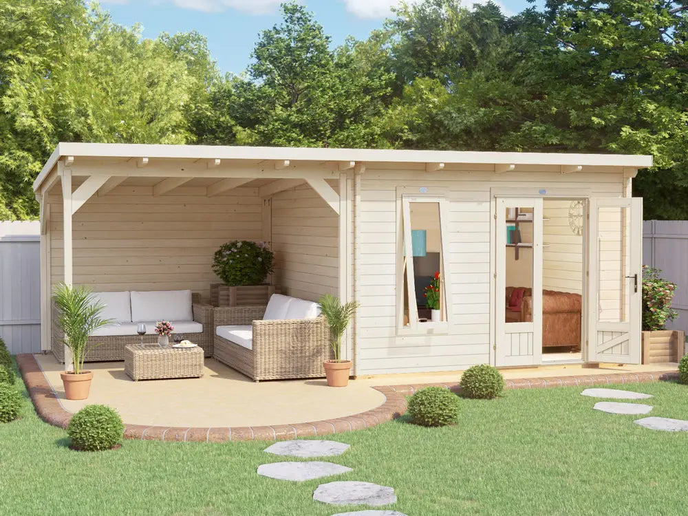 Assassin Log Cabin With Gazebo