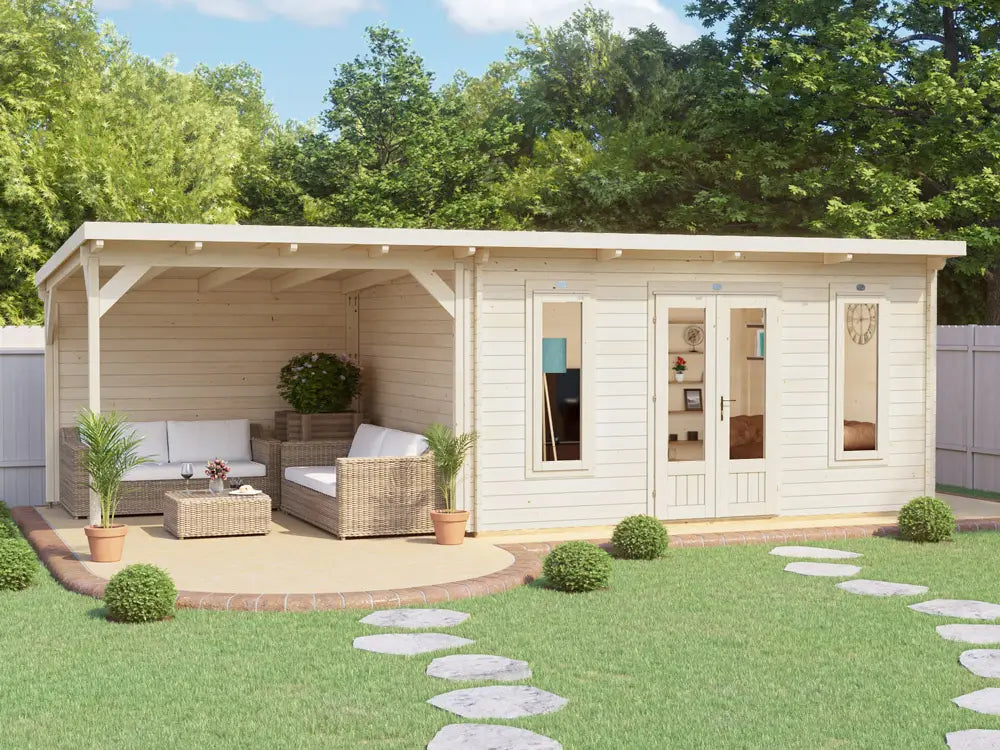 Assassin Log Cabin With Gazebo