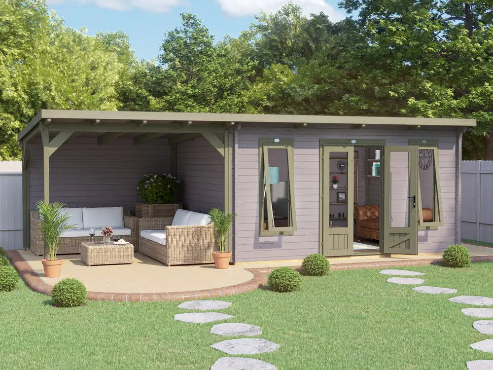 Assassin Log Cabin With Gazebo