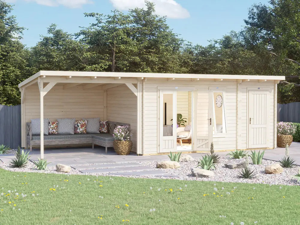 EvilAssassin Log Cabin with Gazebo