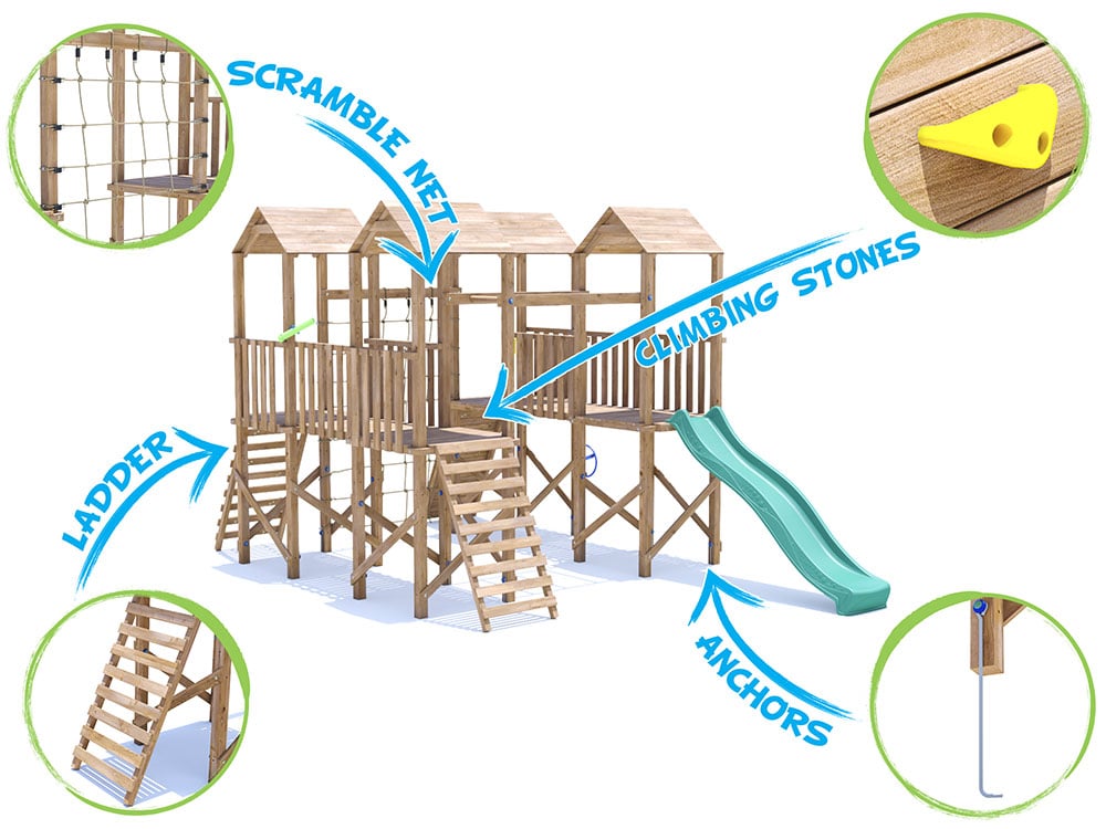 CastleFort 2 Climbing Frame