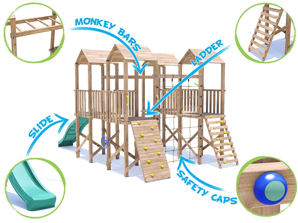 CastleFort 2 Climbing Frame