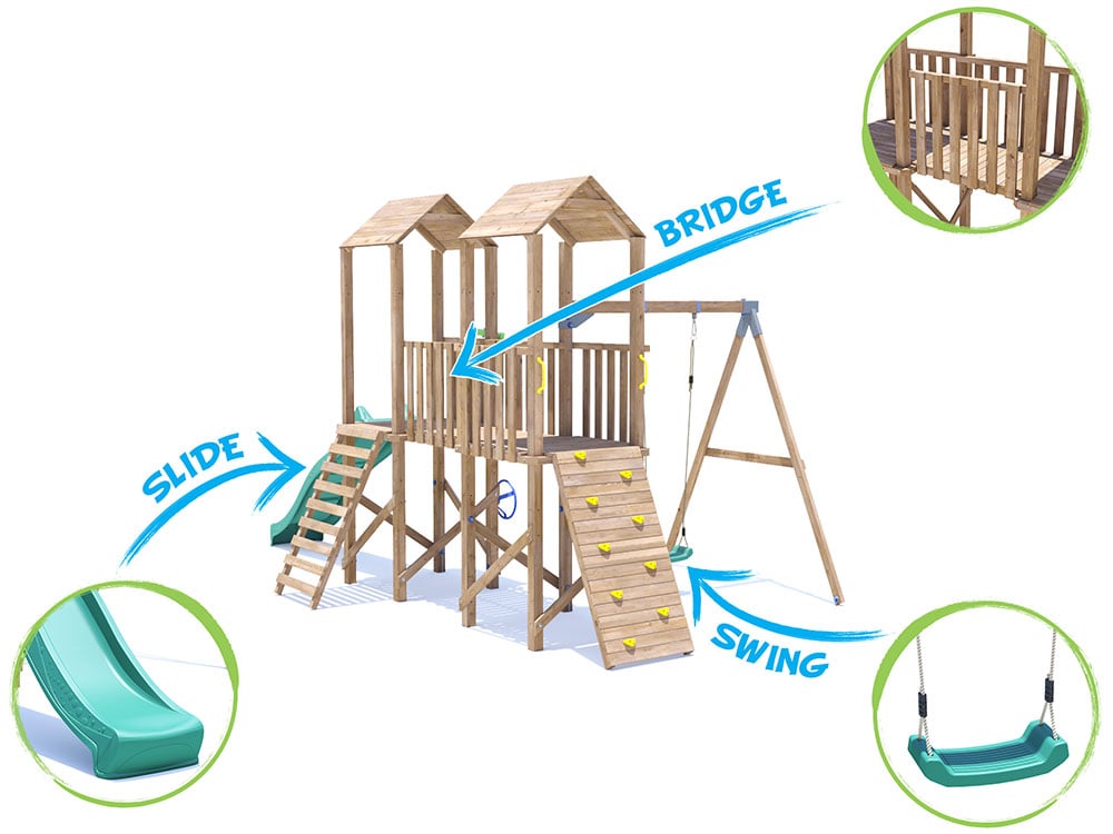 MegaFort 4 Climbing Frame