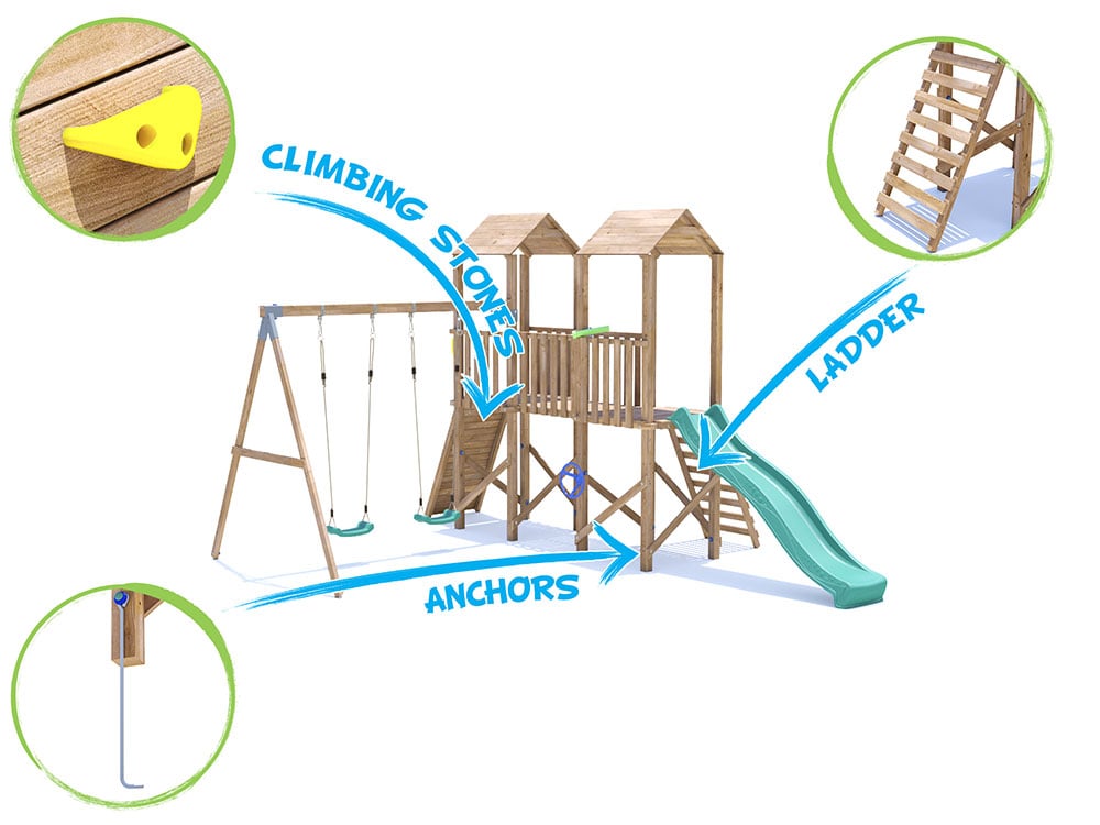 MegaFort 5 Climbing Frame