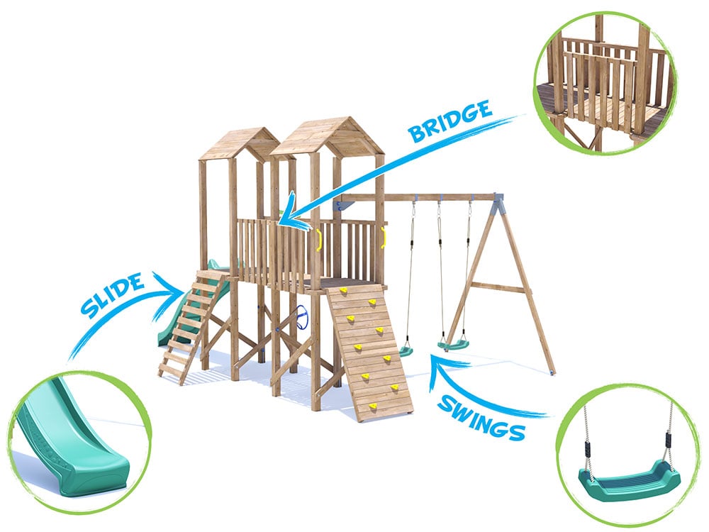 MegaFort 5 Climbing Frame