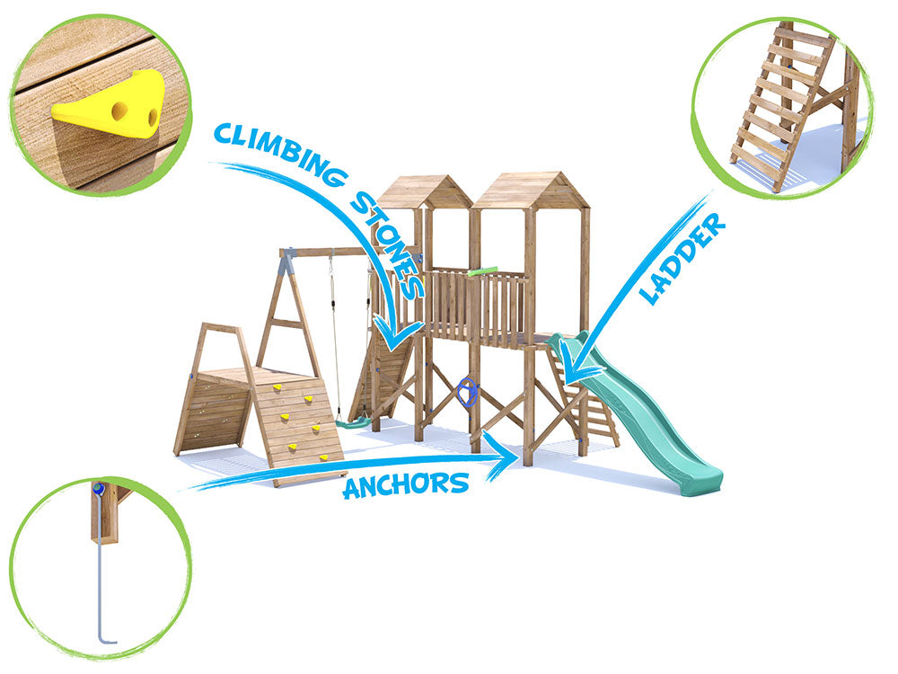 MegaFort 6 Climbing Frame