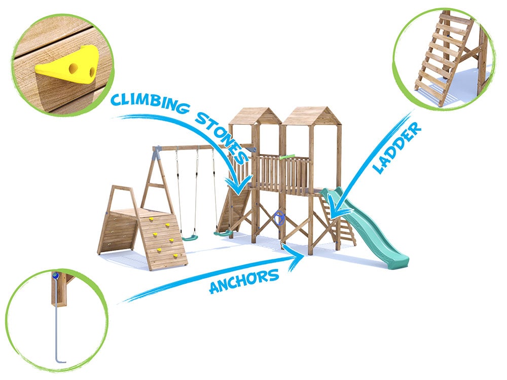MegaFort 7 Climbing Frame