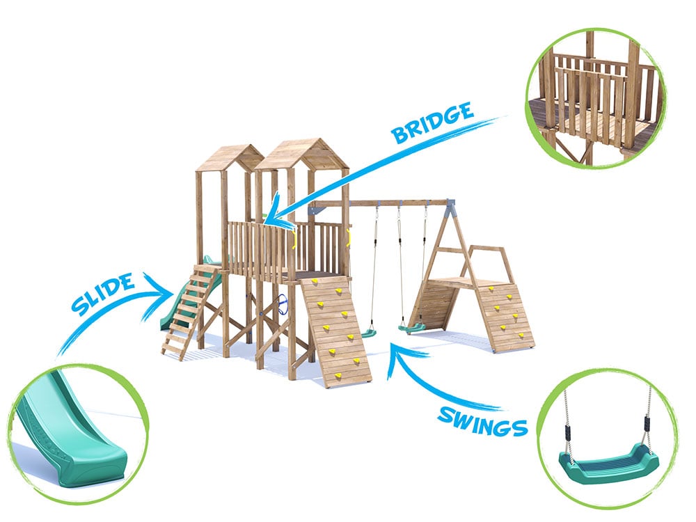 MegaFort 7 Climbing Frame