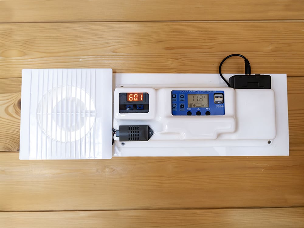 Humidistat Extractor Fan (SOLAR/BATTERY)