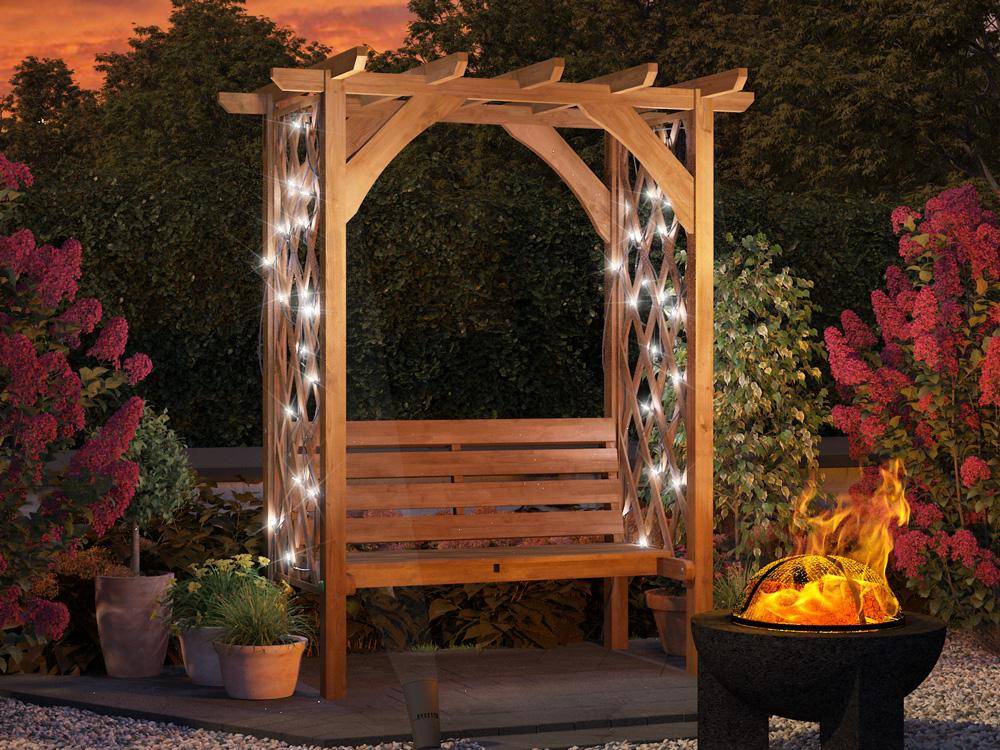 Jasmine Pergola with Seat