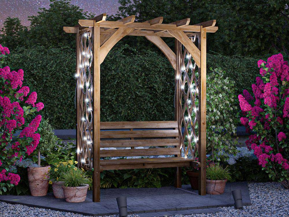 Jasmine Pergola with Seat