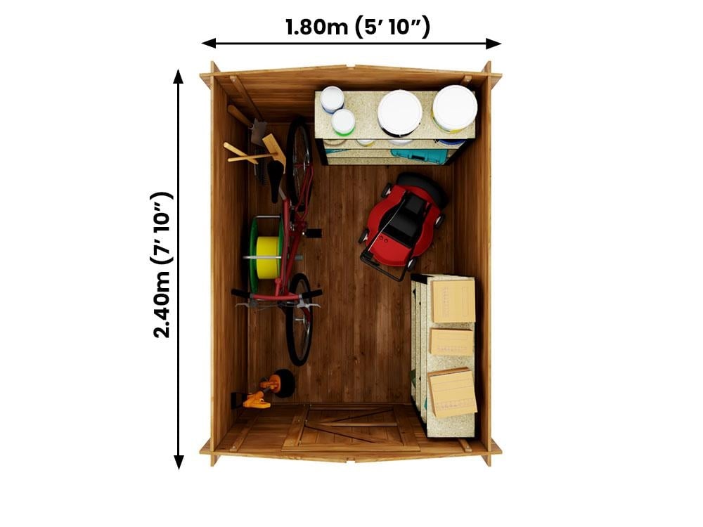 Taarmo Heavy Duty Pressure Treated 19mm Log Shed
