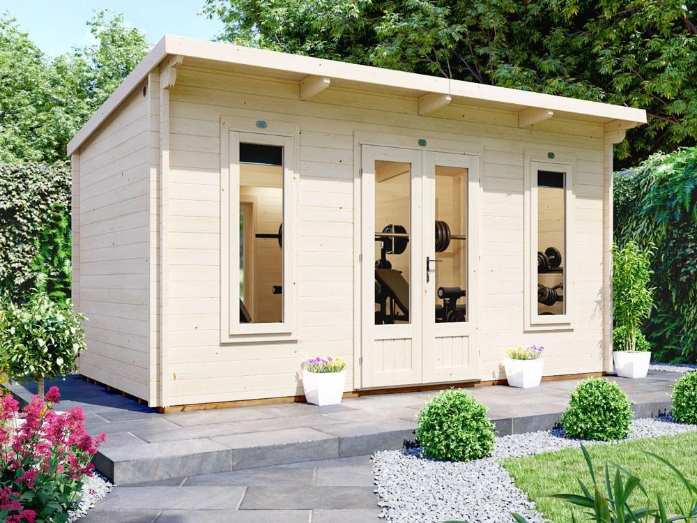 Terminator Pent Log Cabin