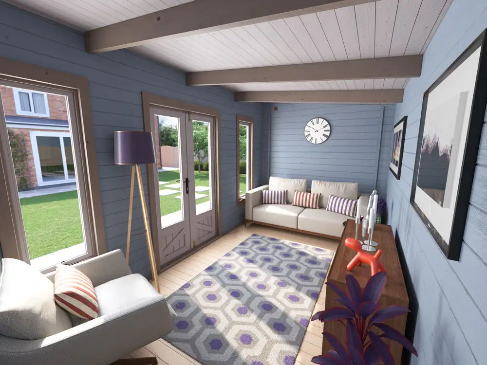 Terminator Pent Log Cabin