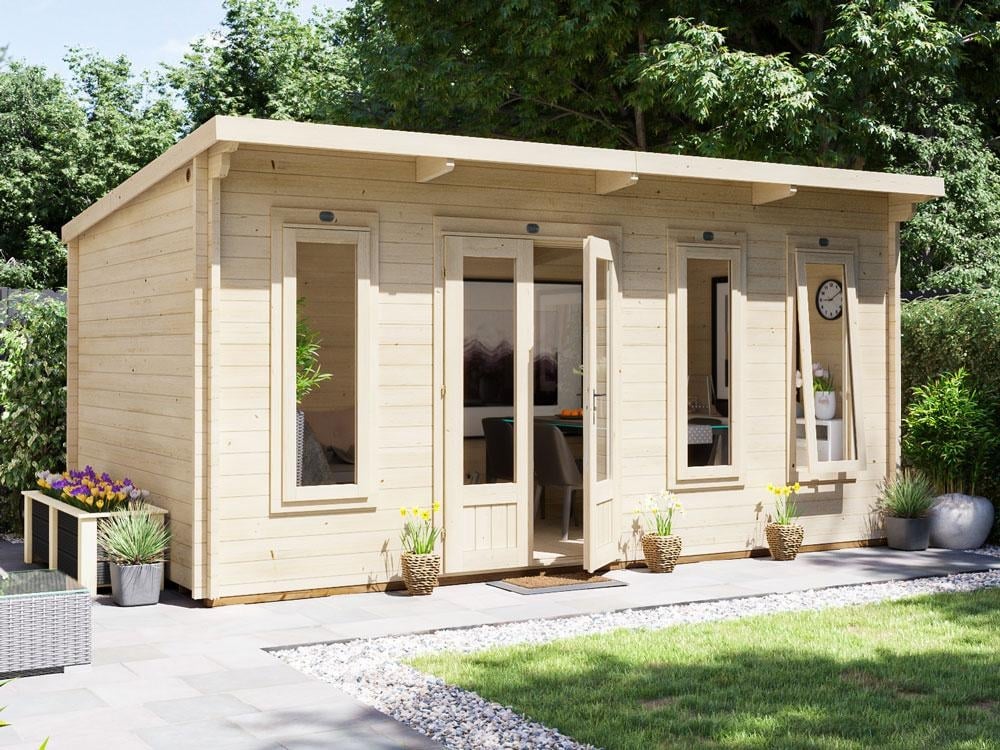 Terminator Pent Log Cabin