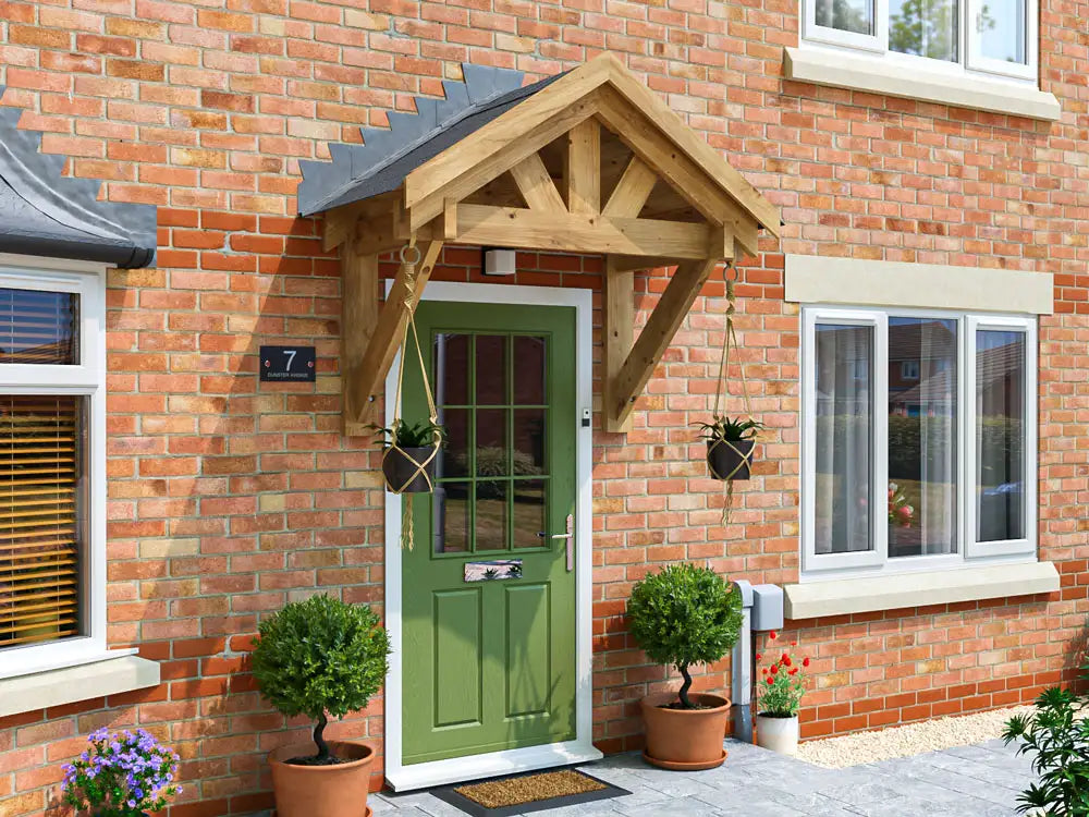 Thunderdam Apex Wooden Porch Canopy