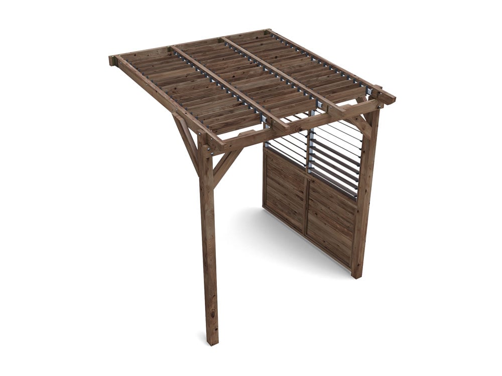 Brise Soleil With Privacy Panel Approx. W2m x D1.8m / W6'6" x D6'