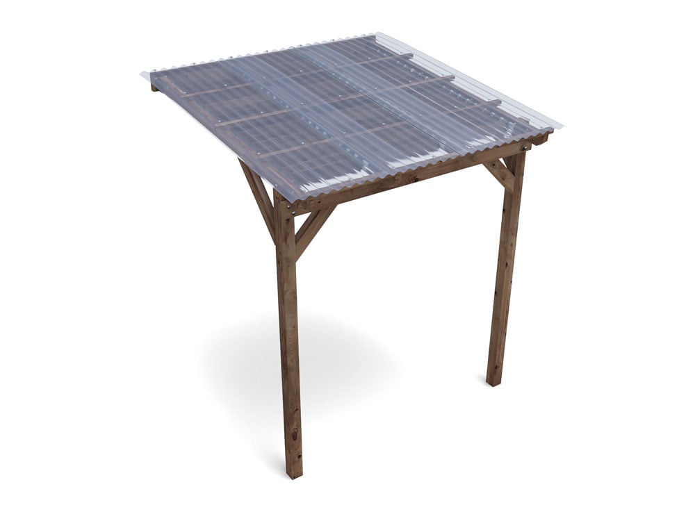 Brise Soleil With Roof Approx. W2m x D1.8m / W6'6" x D6'