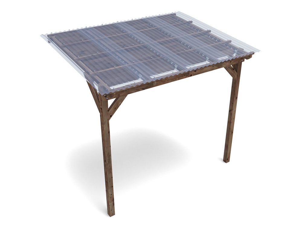 Brise Soleil With Roof Approx. W2.6m x D1.8m / W9' x D6'