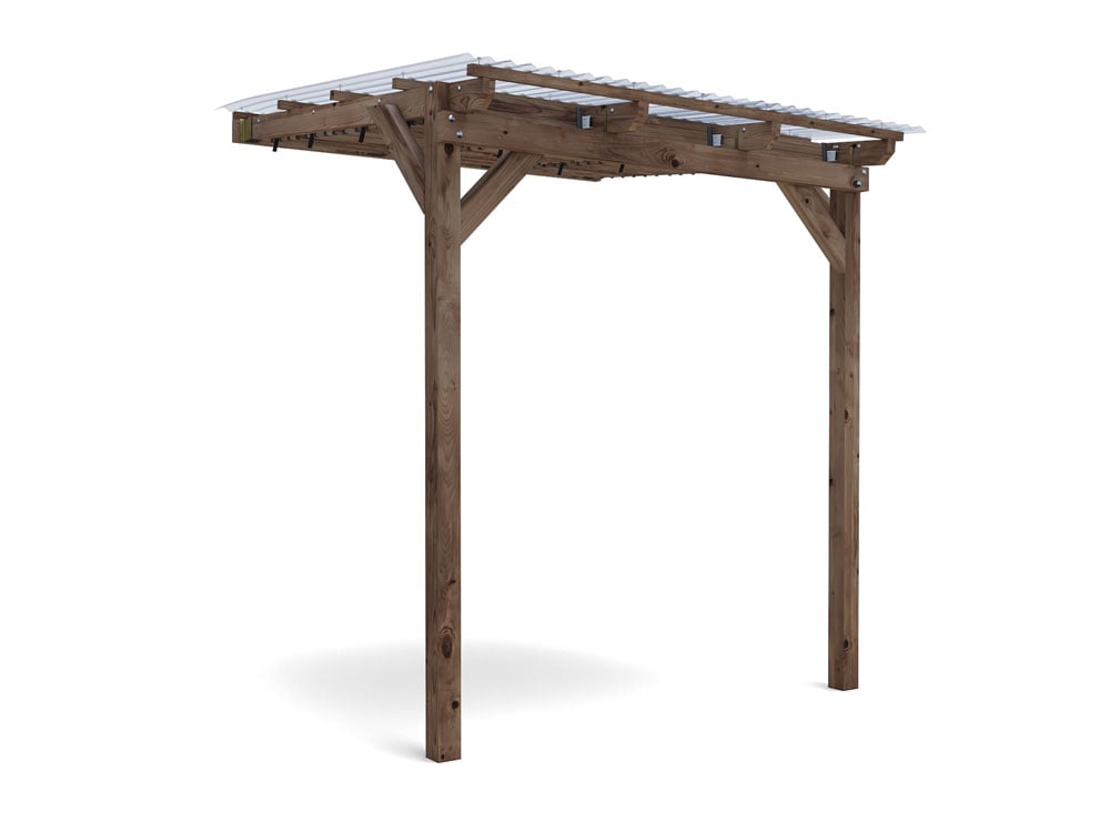 Brise Soleil With Roof Approx. W2m x D1.8m / W6'6" x D6'