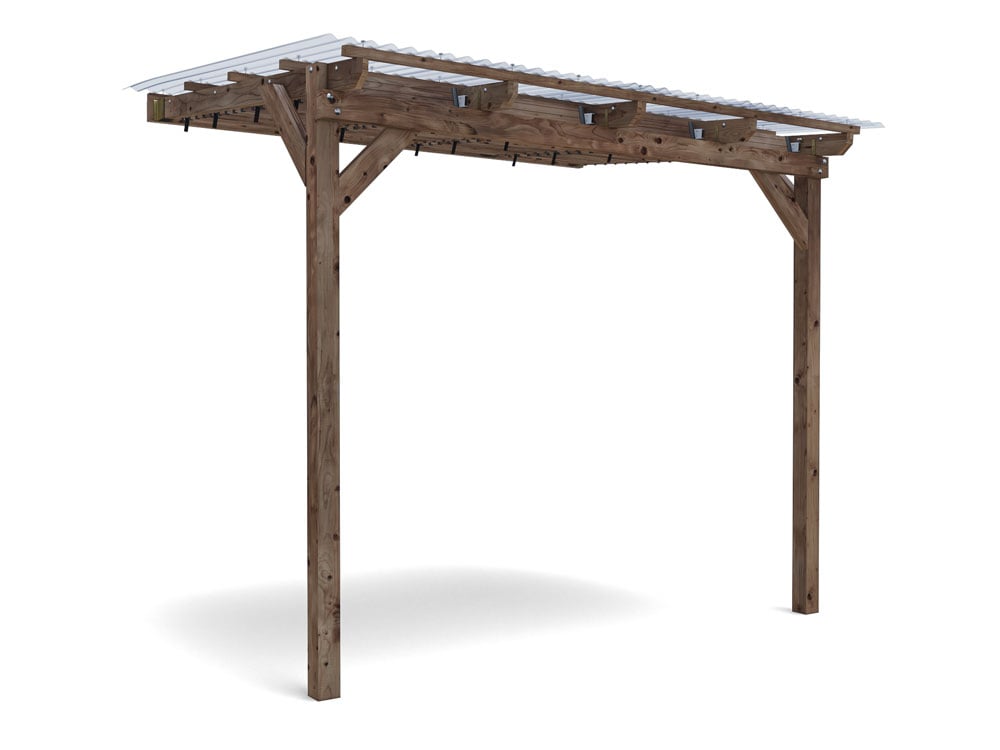 Brise Soleil With Roof Approx. W2.6m x D1.8m / W9' x D6'