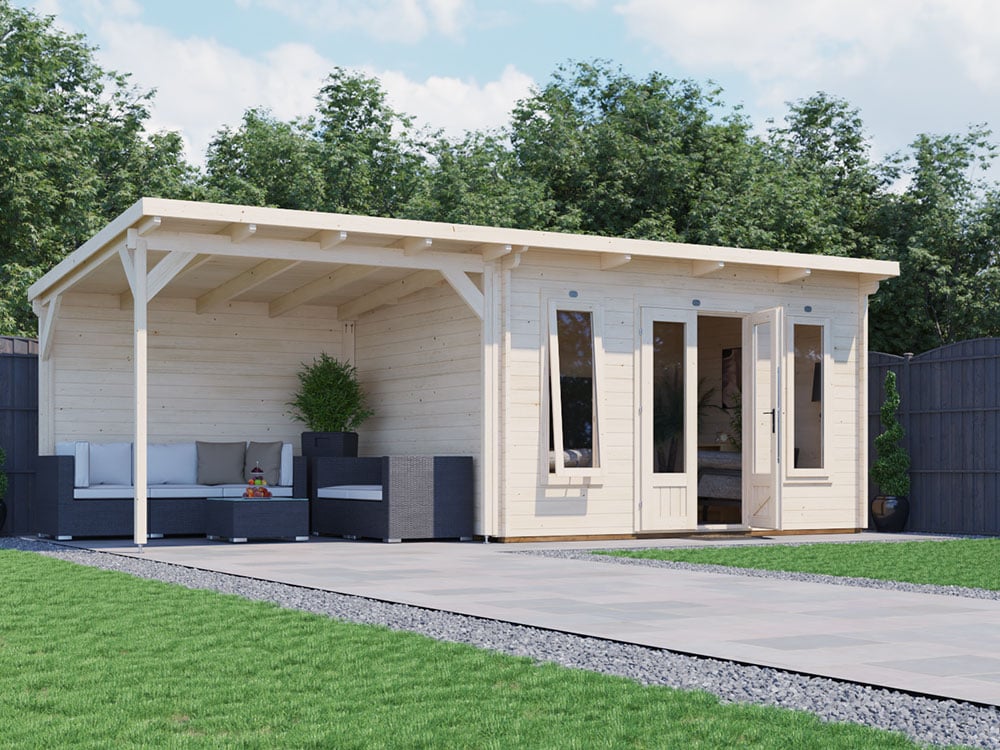 Assassin Log Cabin With Gazebo