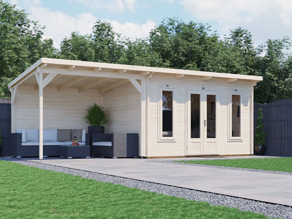 Assassin Log Cabin With Gazebo