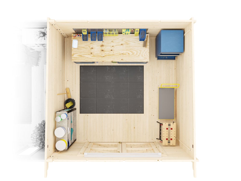 EvilGenius Log Cabin and Workshop