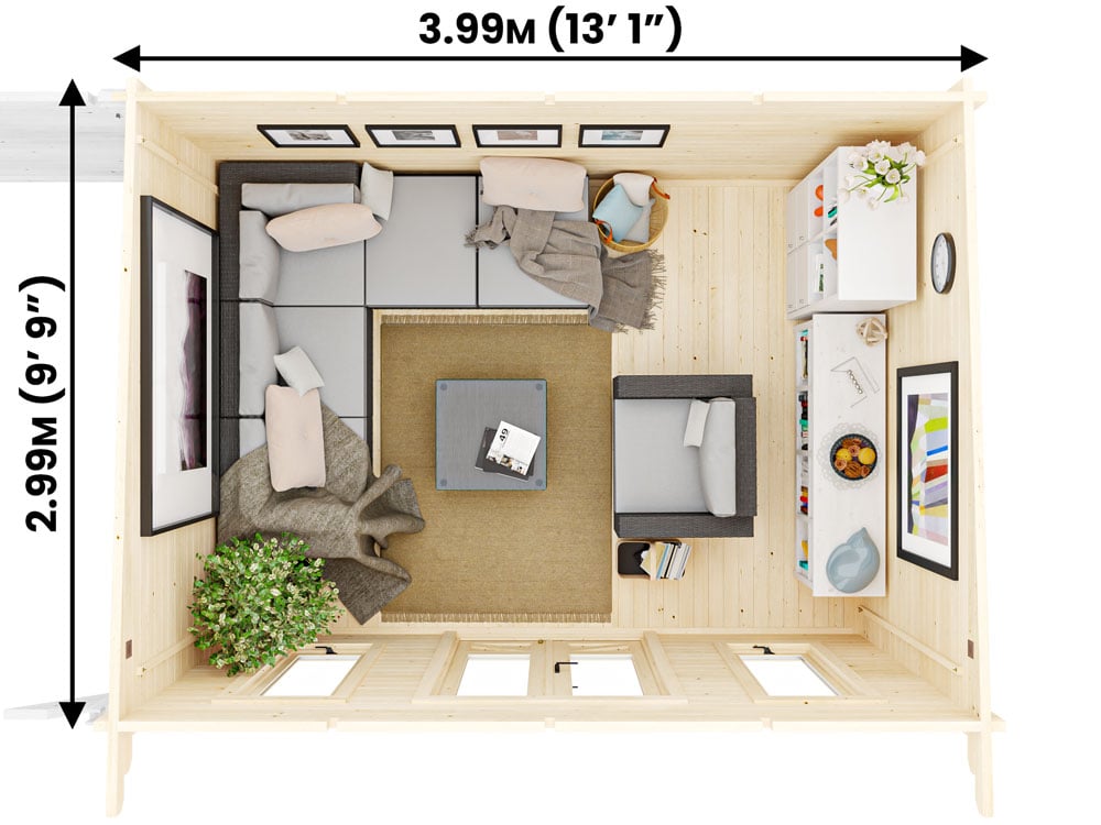 Assassin Log Cabin With Gazebo