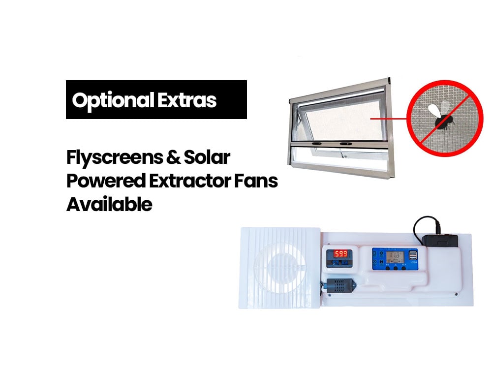 Humidistat Extractor Fan (SOLAR/BATTERY)