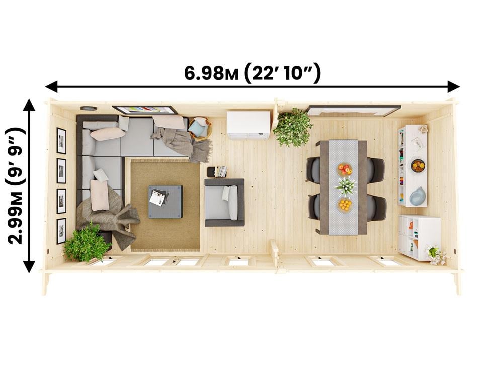 Terminator Grande Log Cabin