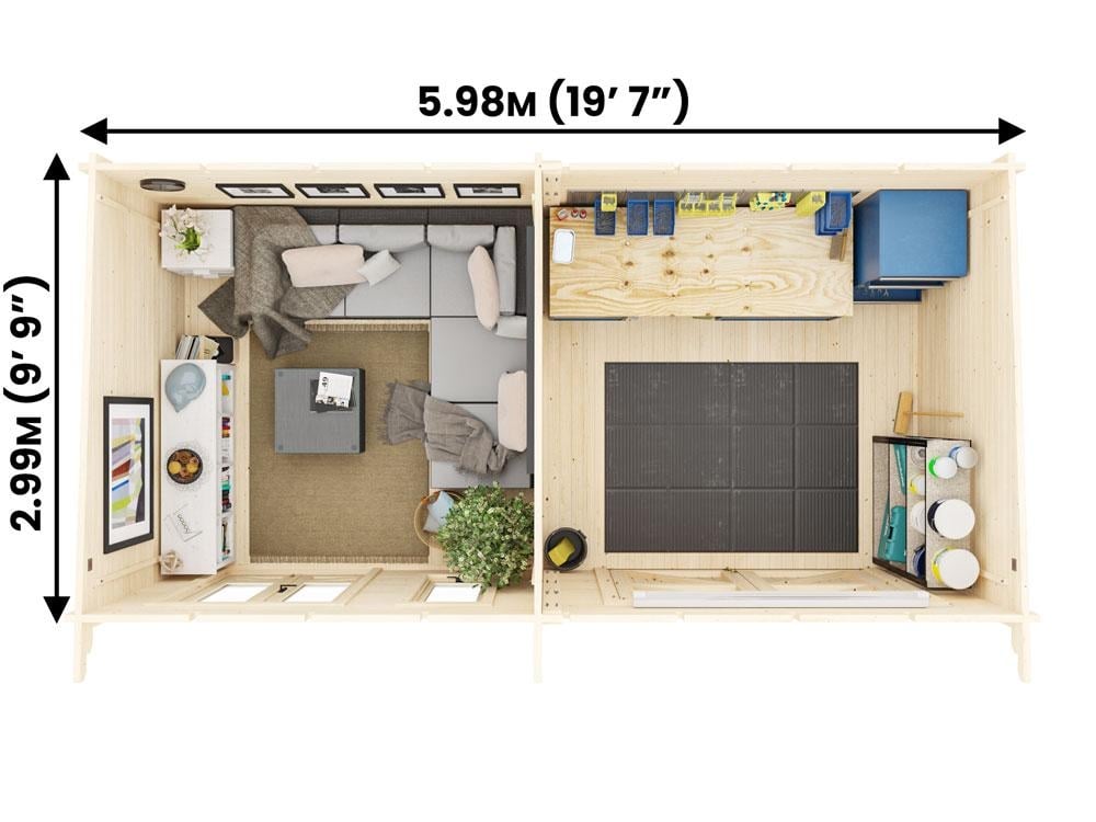 EvilGenius Log Cabin and Workshop