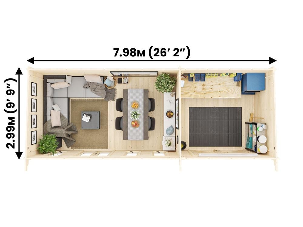 EvilGenius Log Cabin and Workshop