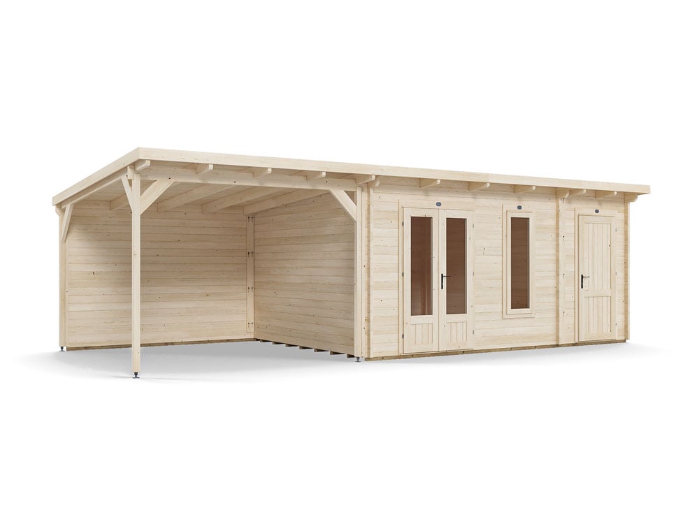 EvilAssassin Log Cabin with Gazebo